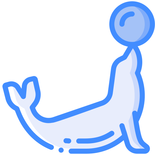 바다 사자 Basic Miscellany Blue icon