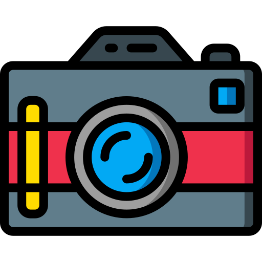 Photo camera Basic Miscellany Lineal Color icon