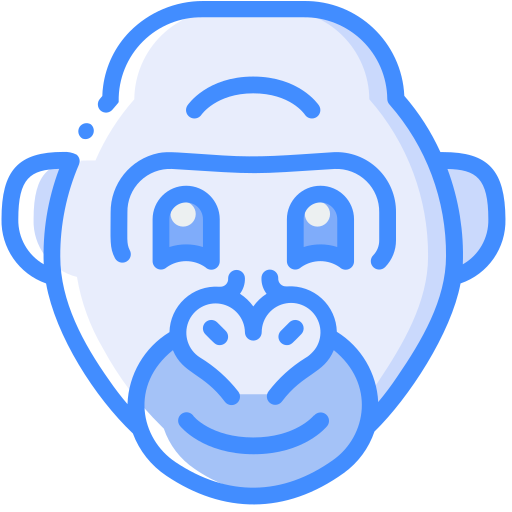 gorille Basic Miscellany Blue Icône