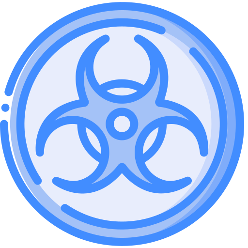 zagrożenie biologiczne Basic Miscellany Blue ikona