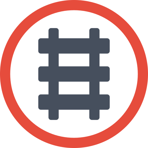 Vía de tren Basic Miscellany Flat icono