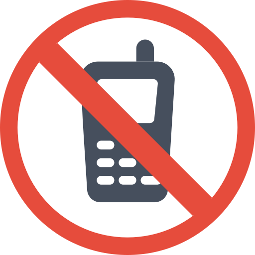 No phones Basic Miscellany Flat icon