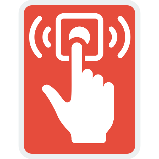 Fire alarm Basic Miscellany Flat icon