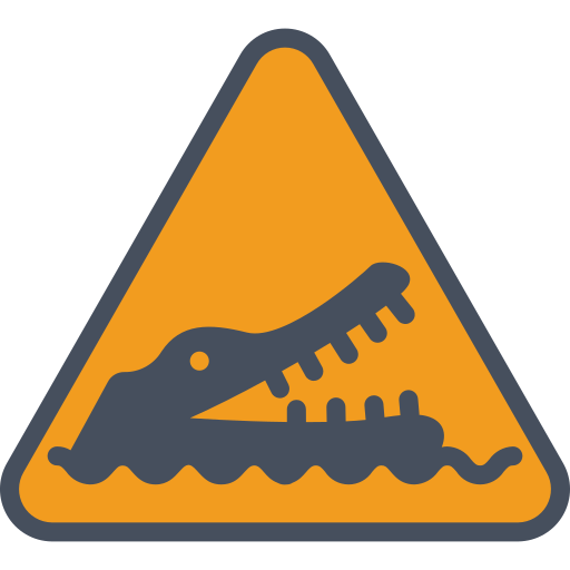 krokodillen Basic Miscellany Flat icoon
