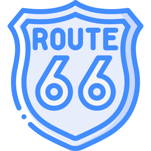 Route 66 Basic Miscellany Blue icono
