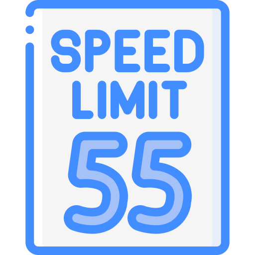 limite di velocità Basic Miscellany Blue icona