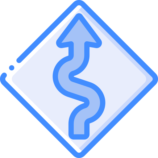 panneaux routiers Basic Miscellany Blue Icône