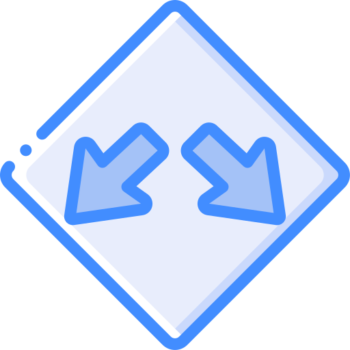 Keep in lane Basic Miscellany Blue icon