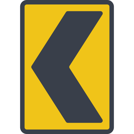 Keep left Basic Miscellany Flat icon