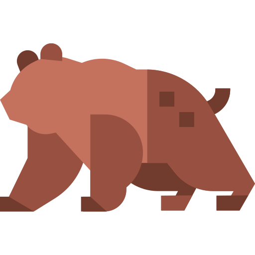 Urso Basic Straight Flat Ícone