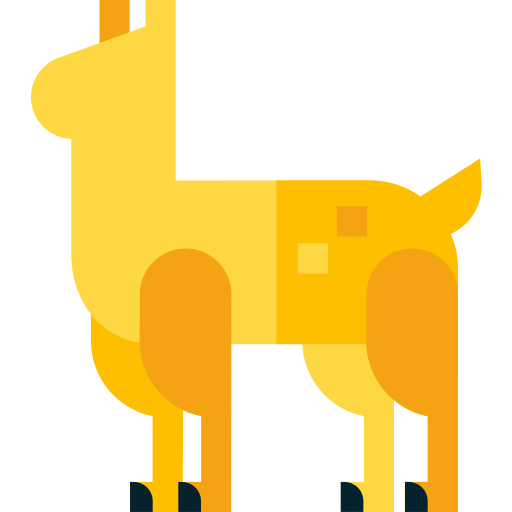 Llama Basic Straight Flat icon