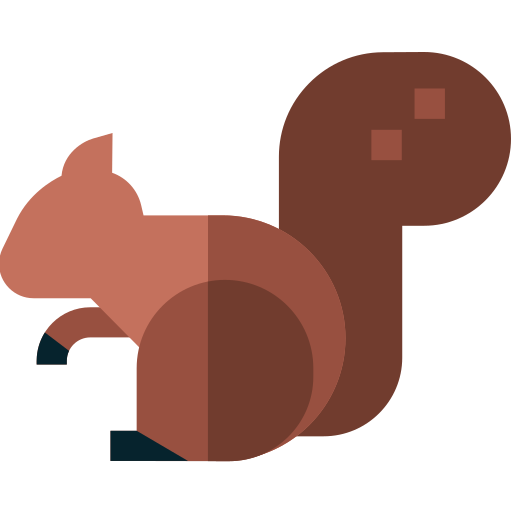 eichhörnchen Basic Straight Flat icon