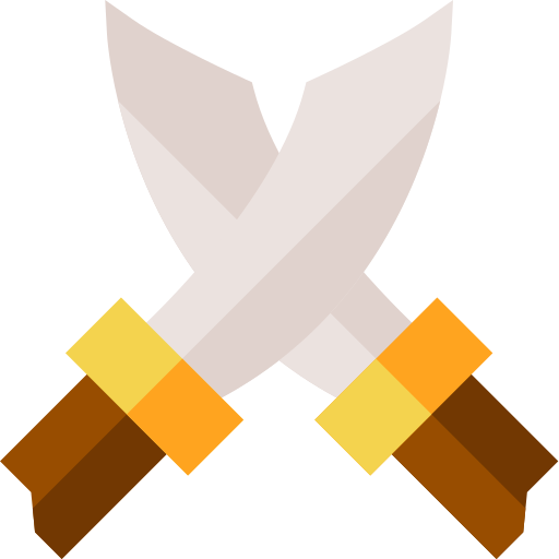 Épées Basic Straight Flat Icône