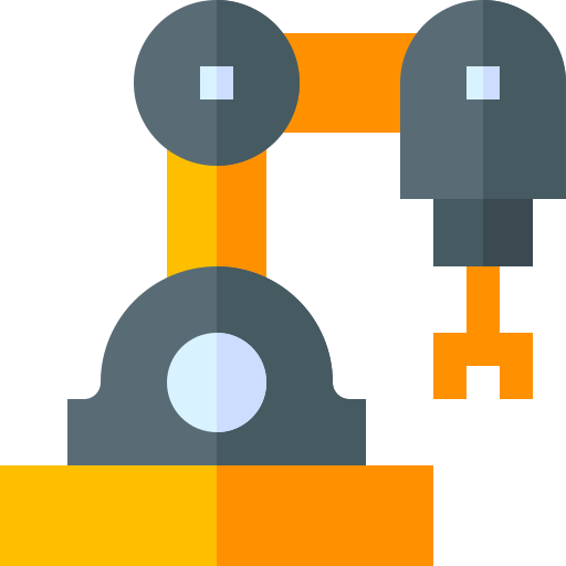 brazo robótico Basic Straight Flat icono