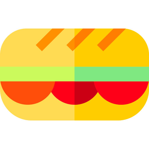 Sandwich Basic Straight Flat icono