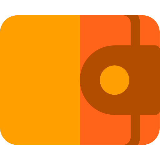 portafoglio Basic Rounded Flat icona