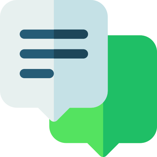 chat Basic Rounded Flat icono