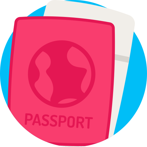 paszport Detailed Flat Circular Flat ikona