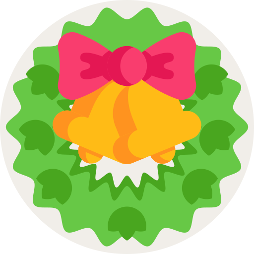 weihnachtskranz Detailed Flat Circular Flat icon