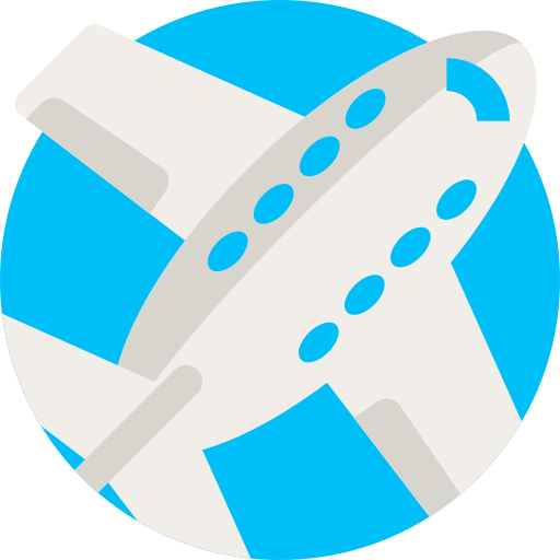 비행기 Detailed Flat Circular Flat icon