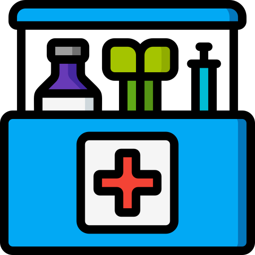 First aid kit Basic Miscellany Lineal Color icon
