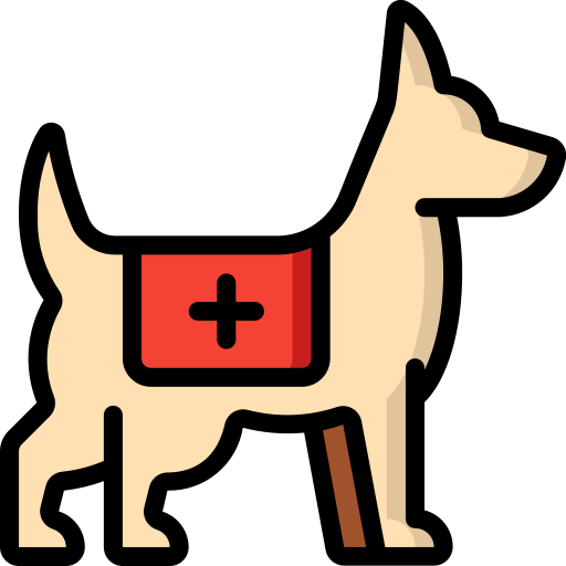 Cão de salvamento Basic Miscellany Lineal Color Ícone