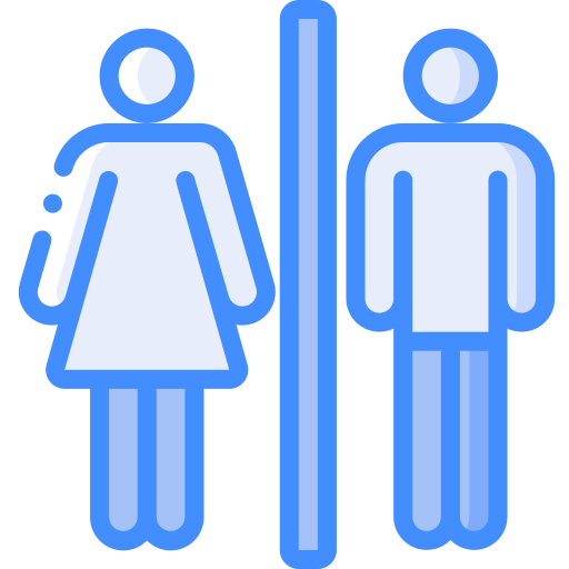 toilet Basic Miscellany Blue icoon