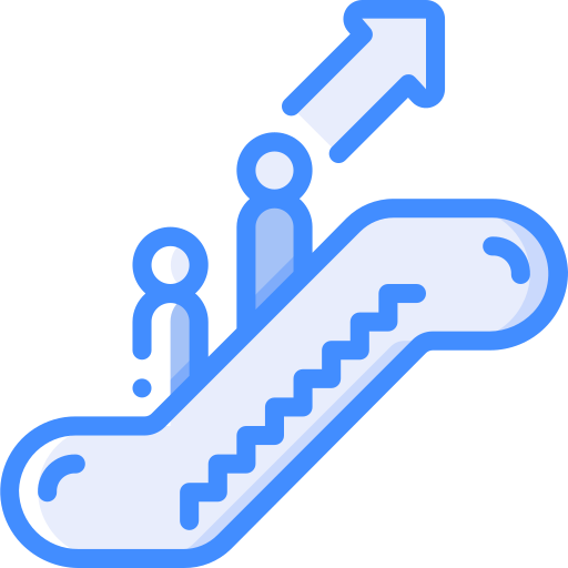 rolltreppe Basic Miscellany Blue icon