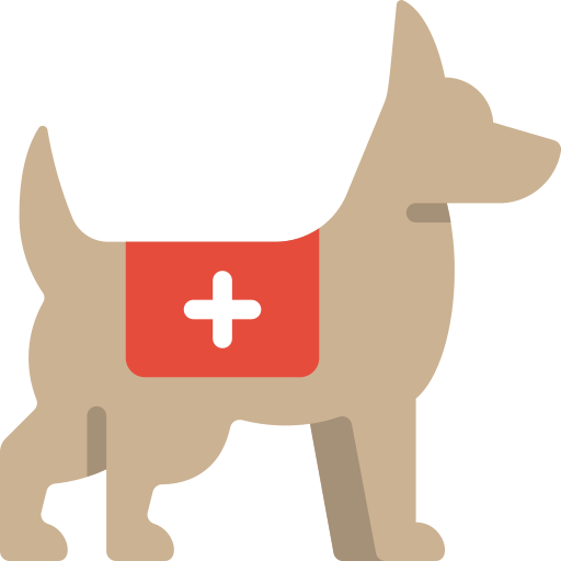 Rescue dog Basic Miscellany Flat icon