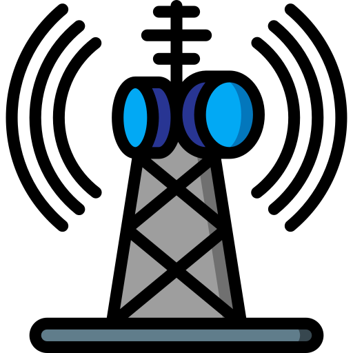 antena de radio Basic Miscellany Lineal Color icono