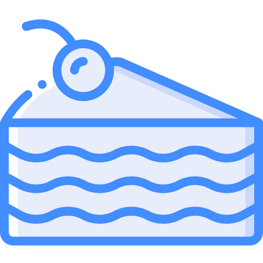 Porción de tarta Basic Miscellany Blue icono