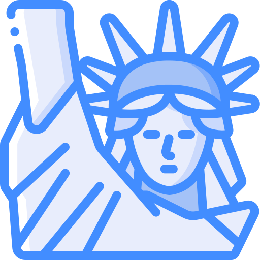 Статуя Свободы Basic Miscellany Blue иконка