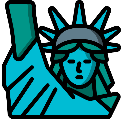 Statue of liberty Basic Miscellany Lineal Color icon