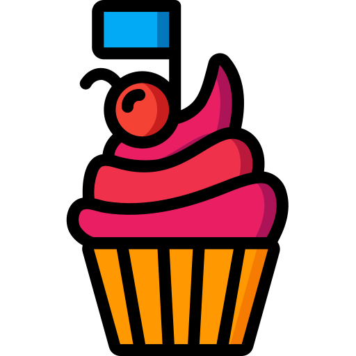 Cupcake Basic Miscellany Lineal Color icon