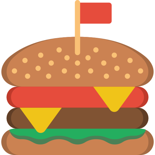 burger Basic Miscellany Flat Icône