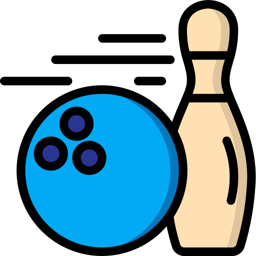bowling Basic Miscellany Lineal Color icoon