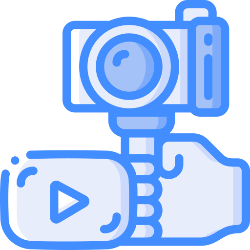 Vlogger Basic Miscellany Blue icon