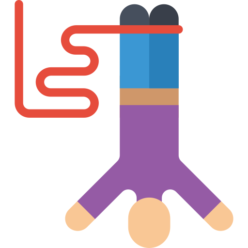 Bungee jumping Basic Miscellany Flat icon