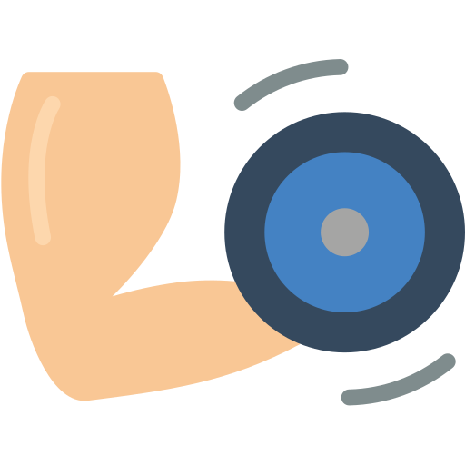 Weightlifting Basic Miscellany Flat icon