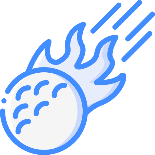 골프 공 Basic Miscellany Blue icon