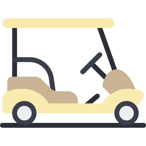 golf cart Basic Miscellany Flat icona