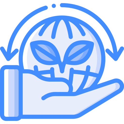 エコロジー Basic Miscellany Blue icon
