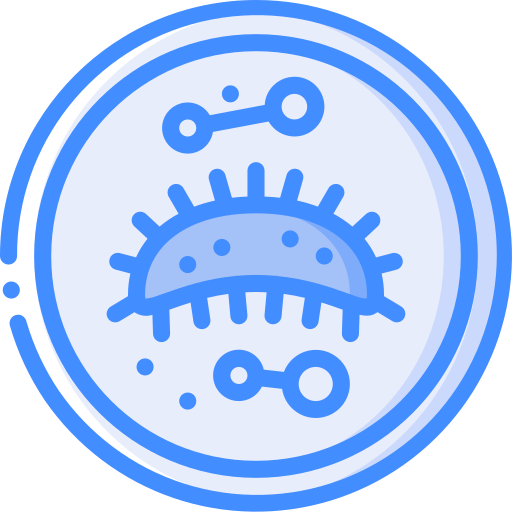 Bacteria Basic Miscellany Blue icon