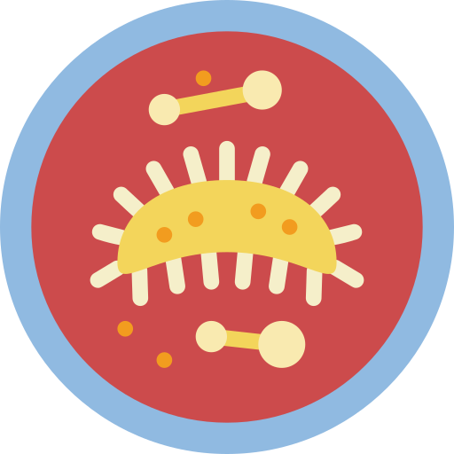 Bacteria Basic Miscellany Flat icon