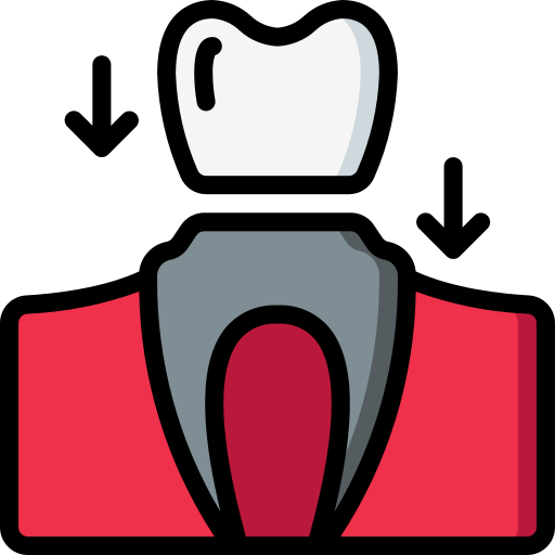 corona dentale Basic Miscellany Lineal Color icona