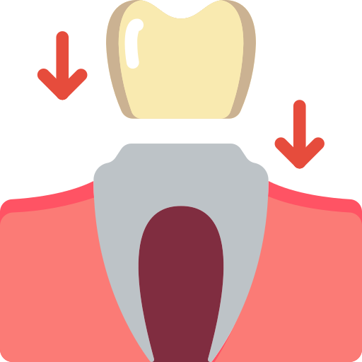 korona dentystyczna Basic Miscellany Flat ikona