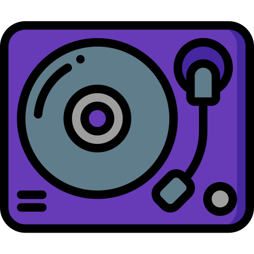 レコードプレーヤー Basic Miscellany Lineal Color icon