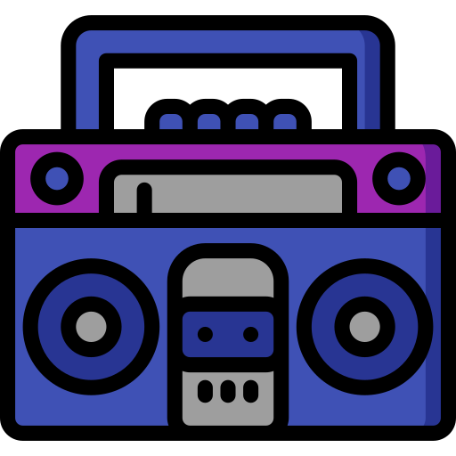 boom-box Basic Miscellany Lineal Color icon