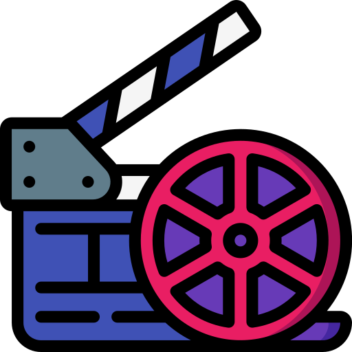 film Basic Miscellany Lineal Color icon