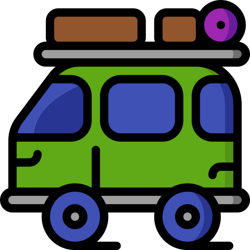 キャンピングカー Basic Miscellany Lineal Color icon
